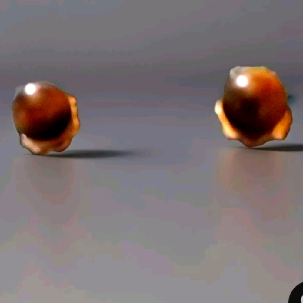 Tigars eye post earrings